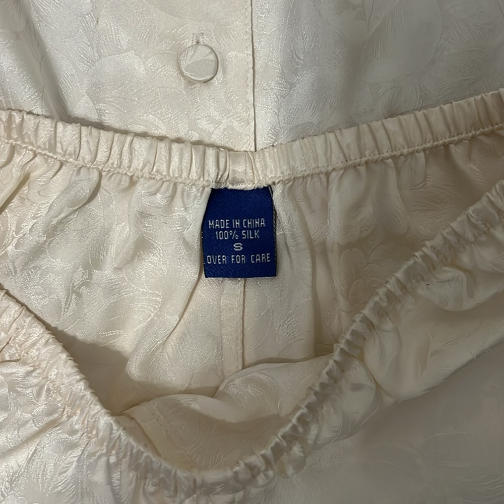 Vintage silk pajamas set size S - Picture 7 of 7